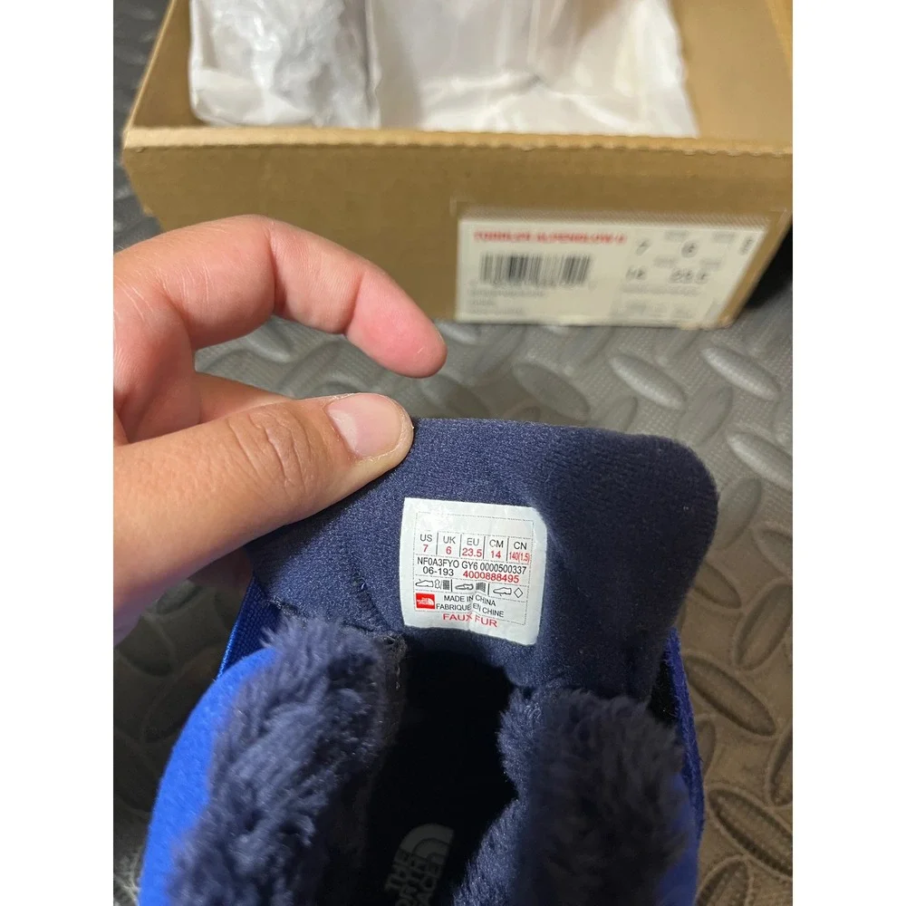 The North Face Alpenglow II Toddler 7 Blue Navy Waterproof Snow Boots NF0A3FYO